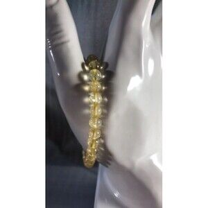 Citrine Beaded Stretch Bracelet